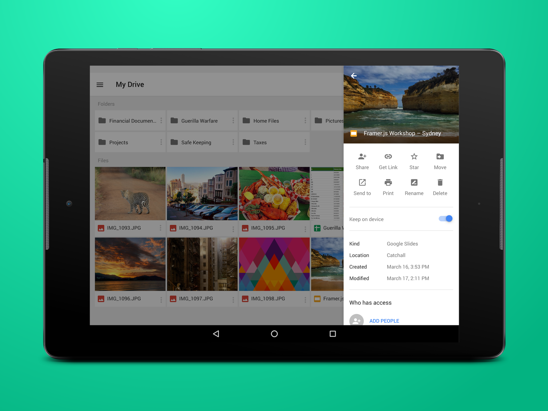 Google Maps Tablet